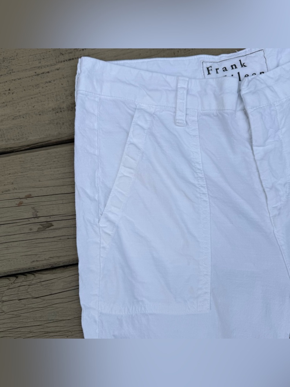 Frank & Eileen Jameson Utility Jogger Pants in White Italian Performance Linen 2 - Picture 5 of 16